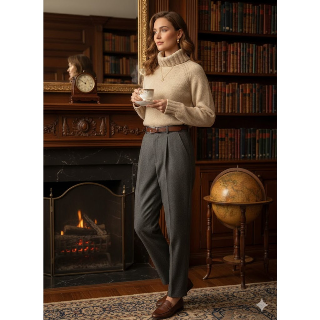 JCrew Beige Merino Wool Turtleneck Sweater S